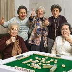 COSTWAY Folding Mahjong and Poker Game Table