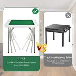 COSTWAY Folding Mahjong and Poker Game Table