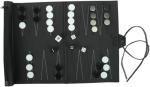 Premium Leather Travel Backgammon and Chess Set
