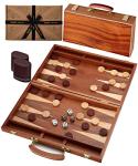 Luxury Mahogany Backgammon Set - 15 Inch