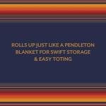 Pendleton Serape Backgammon: Roll-Up Travel Game