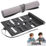 Starvortex Luxury Roll-Up Travel Backgammon Set