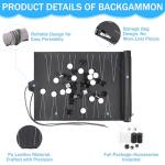 Starvortex Luxury Roll-Up Travel Backgammon Set