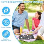 Starvortex Luxury Roll-Up Travel Backgammon Set
