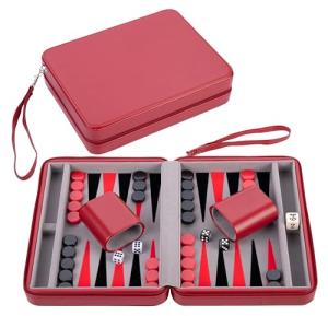 Engelhart Deluxe 9-Inch Travel Backgammon Set