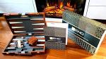 Elegant 15-Inch Leather Backgammon Set for All Ages
