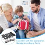 Starvortex Luxury Roll-Up Travel Backgammon Set