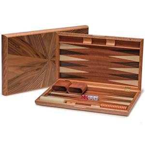 Cascadia Wooden Backgammon Set with Acrylic Pieces