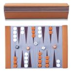Premium Roll-Up Backgammon Set with Leather Case