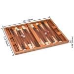 Cascadia Wooden Backgammon Set with Acrylic Pieces