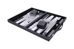 Luxury 18-Inch Backgammon Set with Pearl Dice