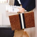 Travel Backgammon Set with Leather Case for 2
