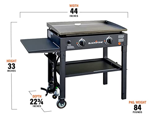 Blackstone 2-Burner Flat Top Gas Grill Station
