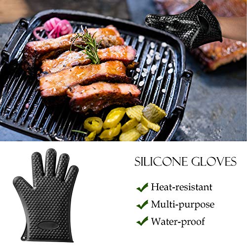 26pcs Stainless Steel BBQ Tools Set, Portable Bag