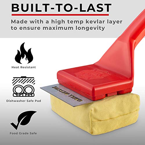 BBQ Grill Brush with Replaceable Scraper Head