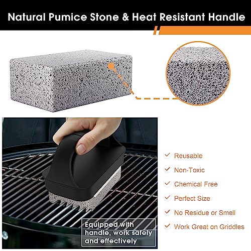 Heavy Duty Grill Cleaner with Handle (4 Pack)