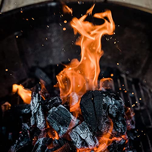 Fire & Flavor Natural Hardwood Lump Charcoal - Oak/Mesquite Blend - 20lbs
