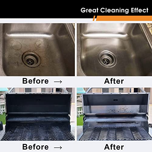 Heavy Duty Grill Cleaner with Handle (4 Pack)