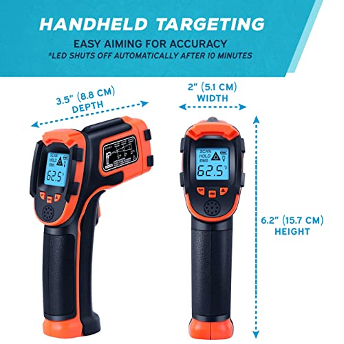 KIZEN Infrared Thermometer Gun - Handheld Heat Temperature Gun