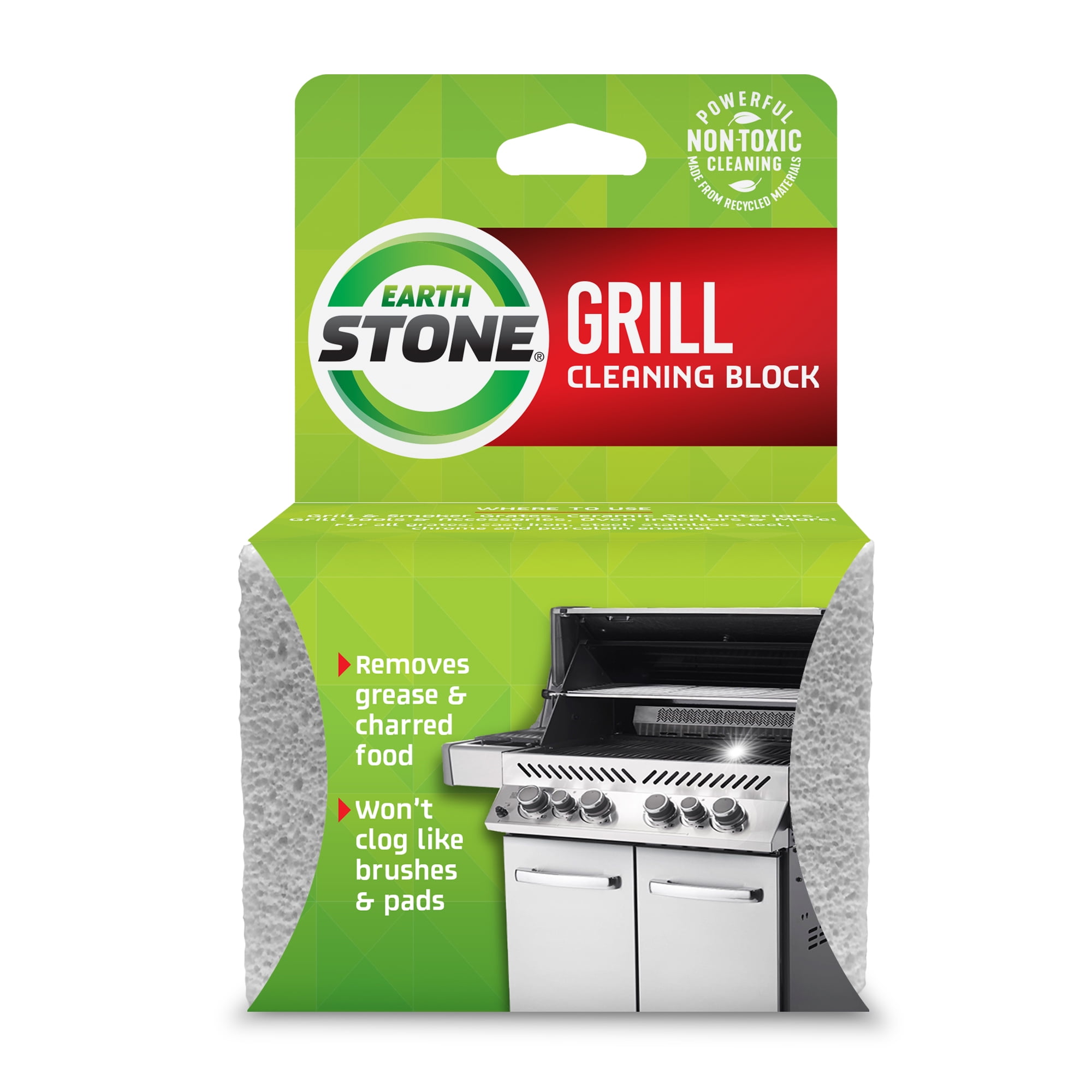 EarthStone® Grill Cleaning Block, Eco-Friendly Grill Cleaner