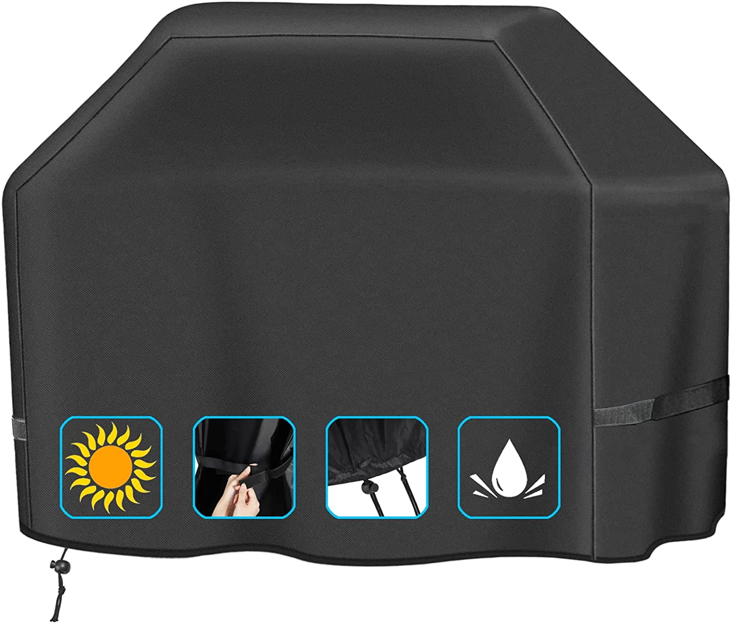 Waterproof BBQ Grill Cover, 58-inch, Heavy Duty
