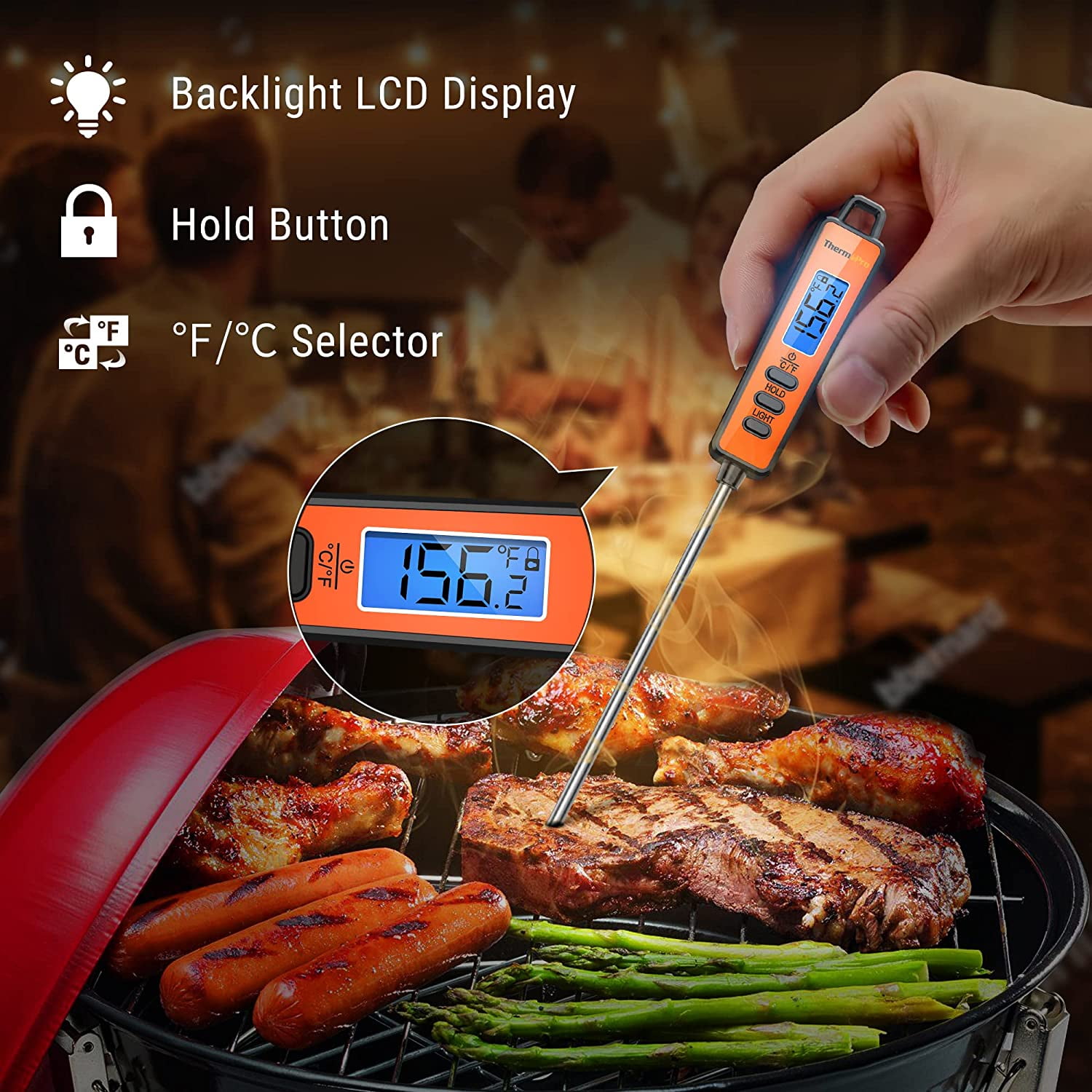 ThermoPro TP01A BBQ Grill Meat Thermometer