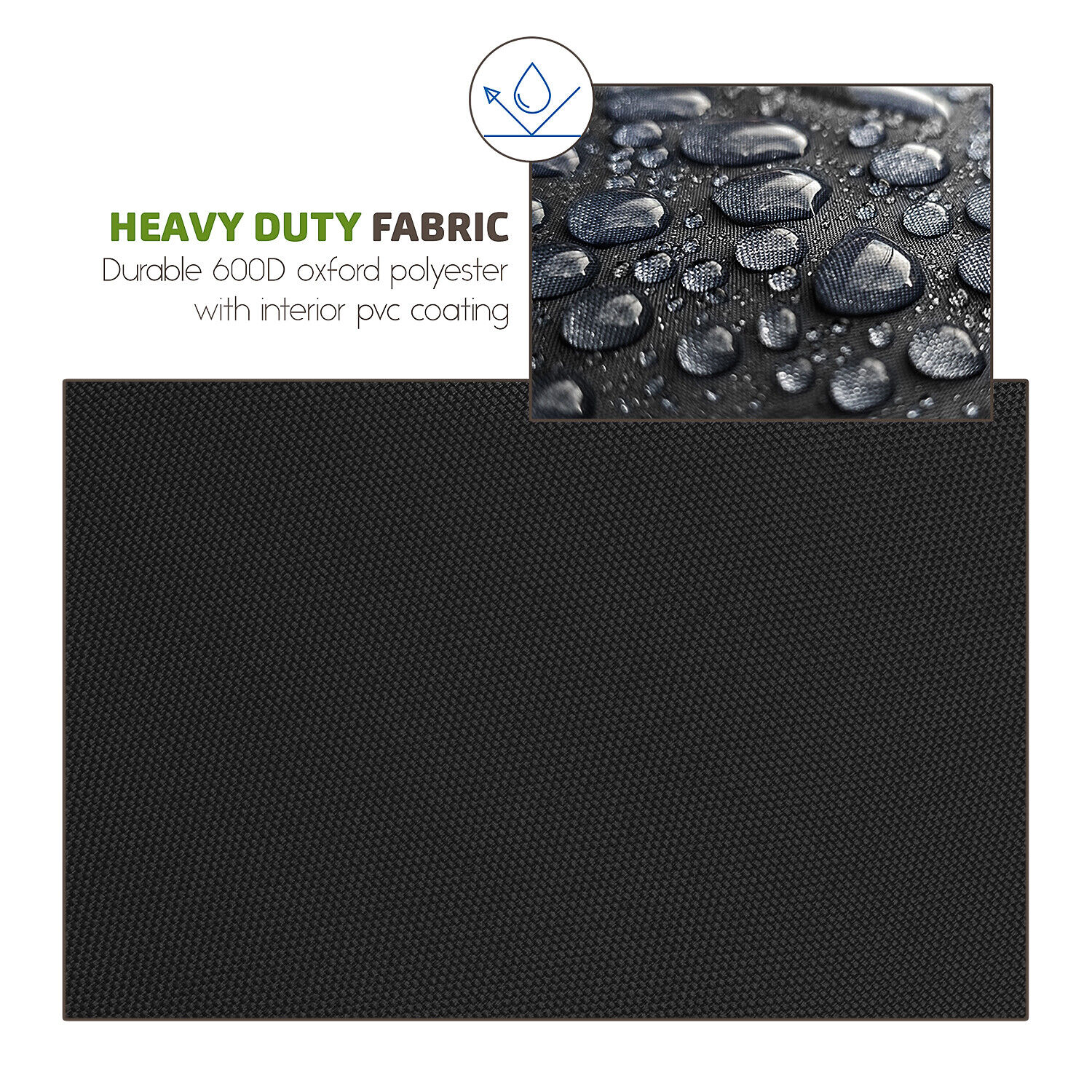 Waterproof BBQ Grill Cover Set with Grill Mats