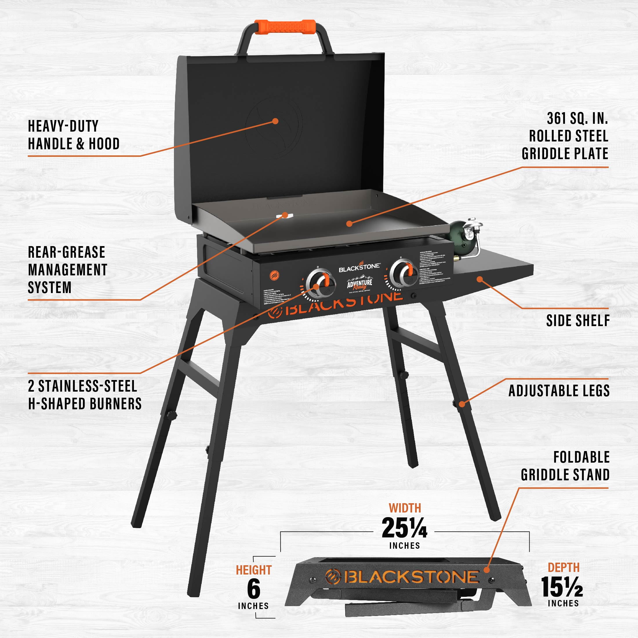 Blackstone 22" Adventure Ready Griddle with Stand