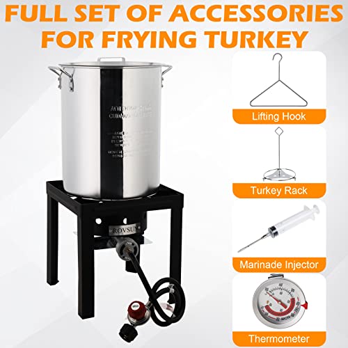 ROVSUN 30QT Turkey Fryer & Fish Fryer Kit