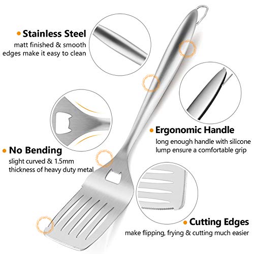 HaSteeL Stainless Steel BBQ Utensil Set