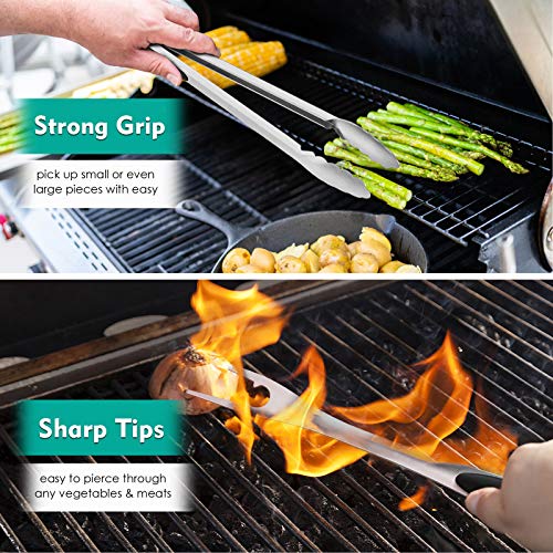 HaSteeL Stainless Steel BBQ Utensil Set