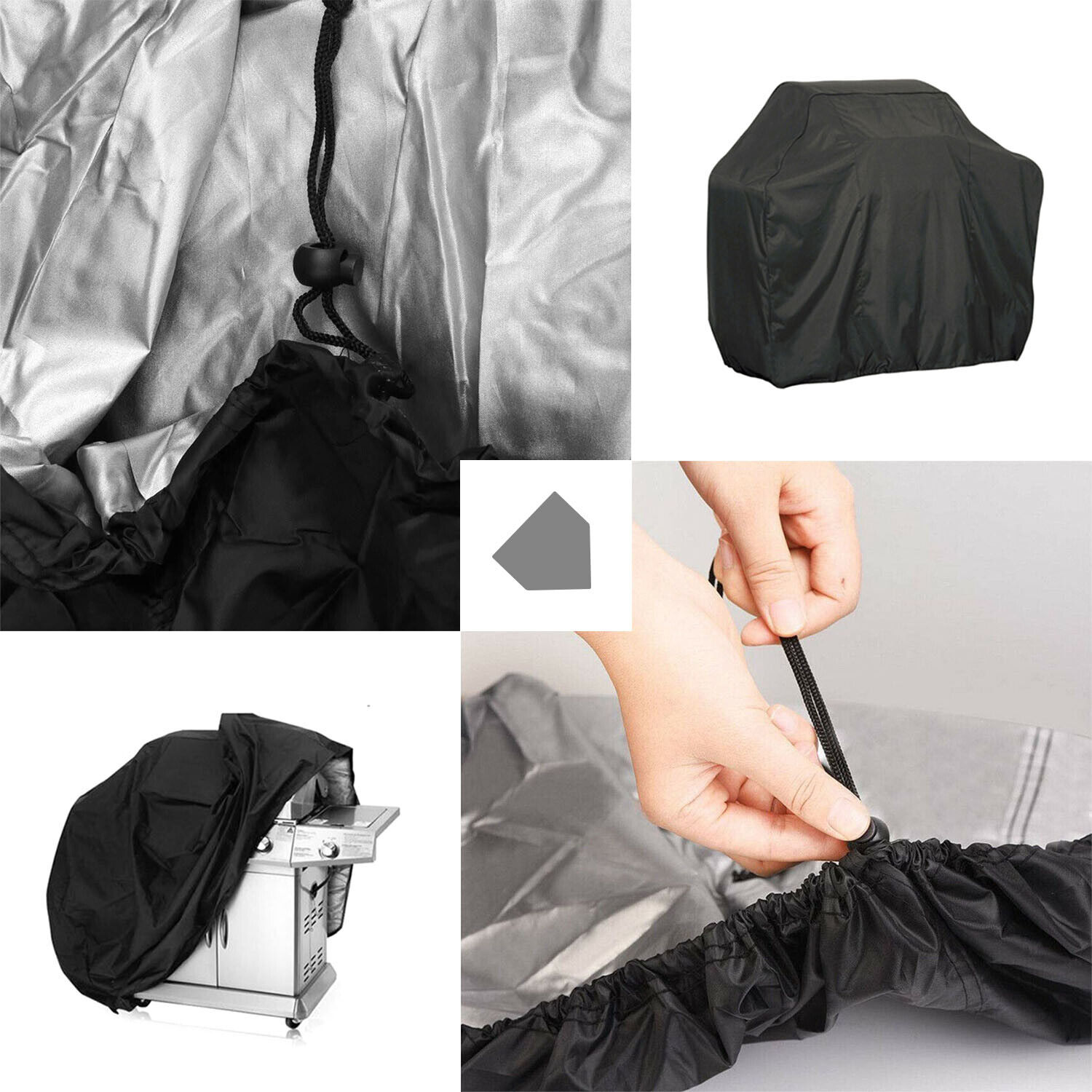 Waterproof Heavy Duty BBQ Grill Cover - 57 Inch