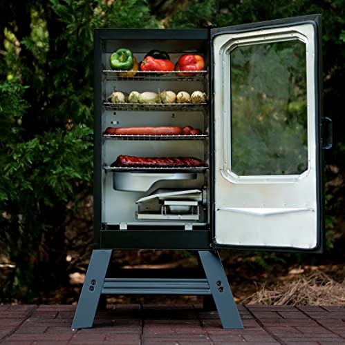 Masterbuilt 30" Digital Electric Smoker with Window & Legs Bundle