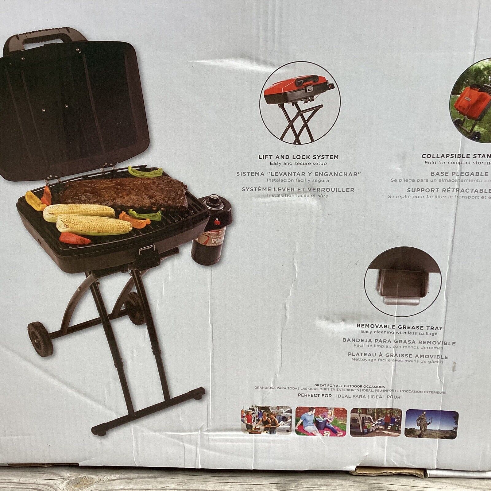 Coleman Sportster Propane Grill - 11,000 BTUs, Red