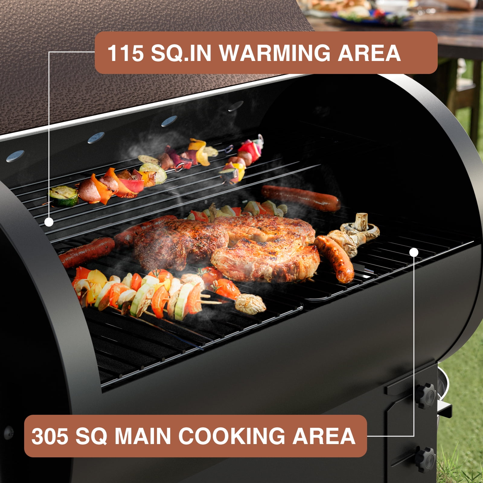 KingChii Wood Pellet Smoker & Grill BBQ