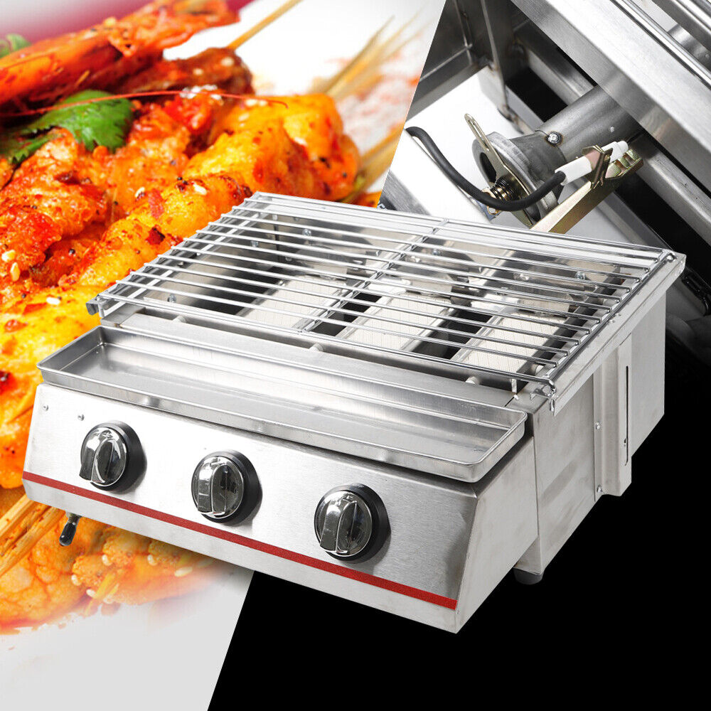 3 Burner Gas BBQ Grill for Outdoor Cooking