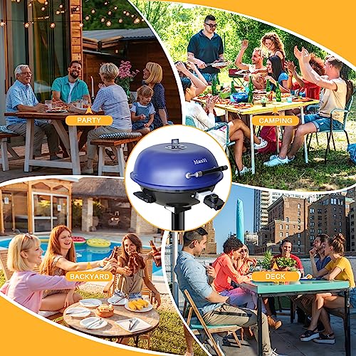 1800W Smokeless Electric BBQ Grill - ManVi Portable