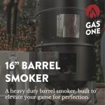 GasOne 16 Inch Heavy Duty Vertical Charcoal Smoker