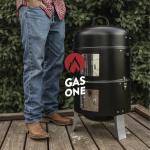 GasOne 16 Inch Heavy Duty Vertical Charcoal Smoker