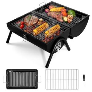 HaSteeL Portable Charcoal Grill for Outdoor Fun