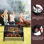 HaSteeL Portable Charcoal Grill for Outdoor Fun