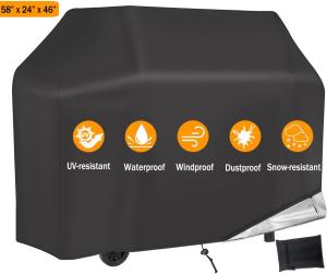 Waterproof BBQ Grill Cover, 58-inch, Heavy Duty
