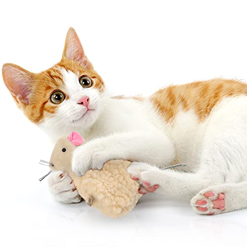 Madcap Mouse Plush Catnip Toy with String Tail