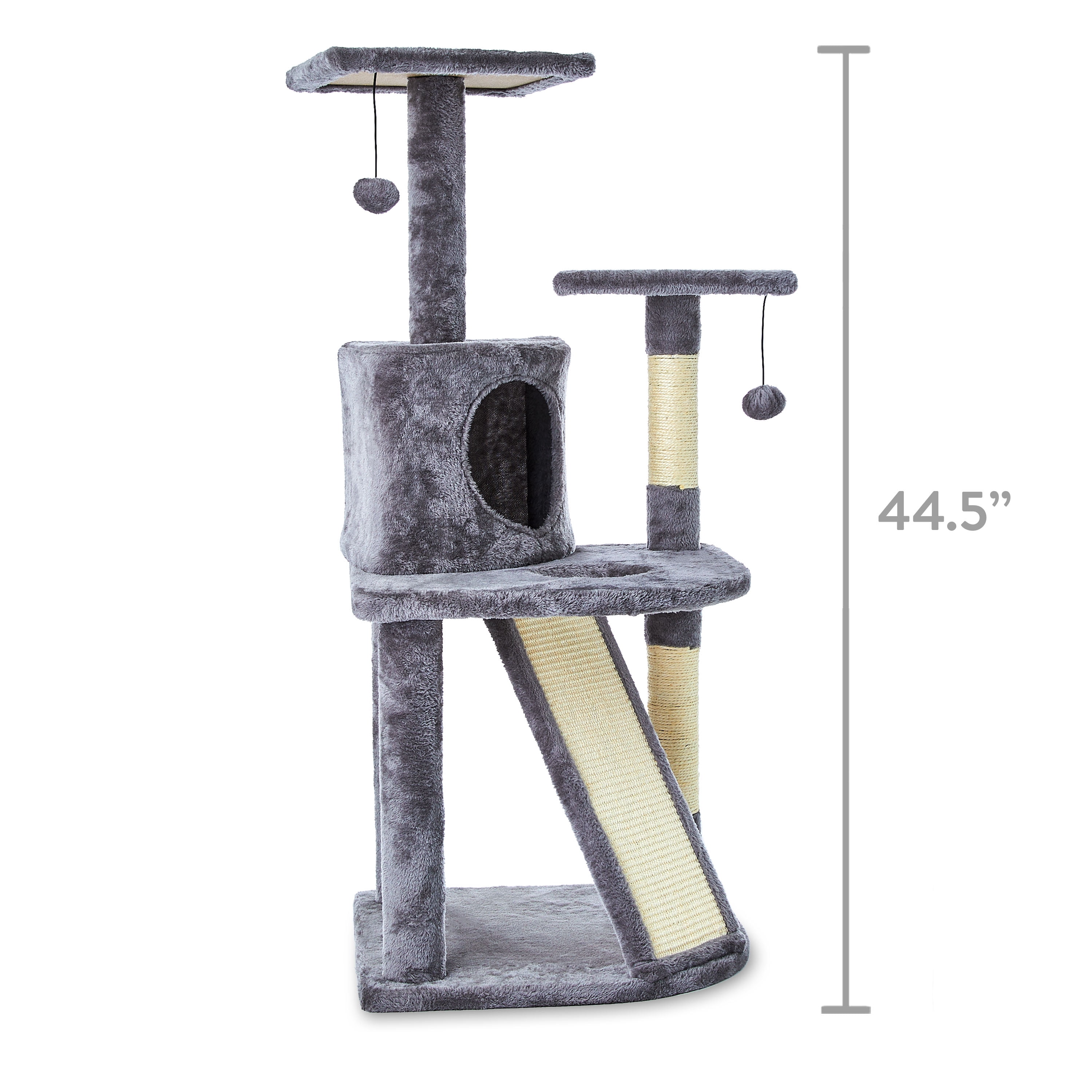 Stylish 5-Level Cat Tree Condo in Gray