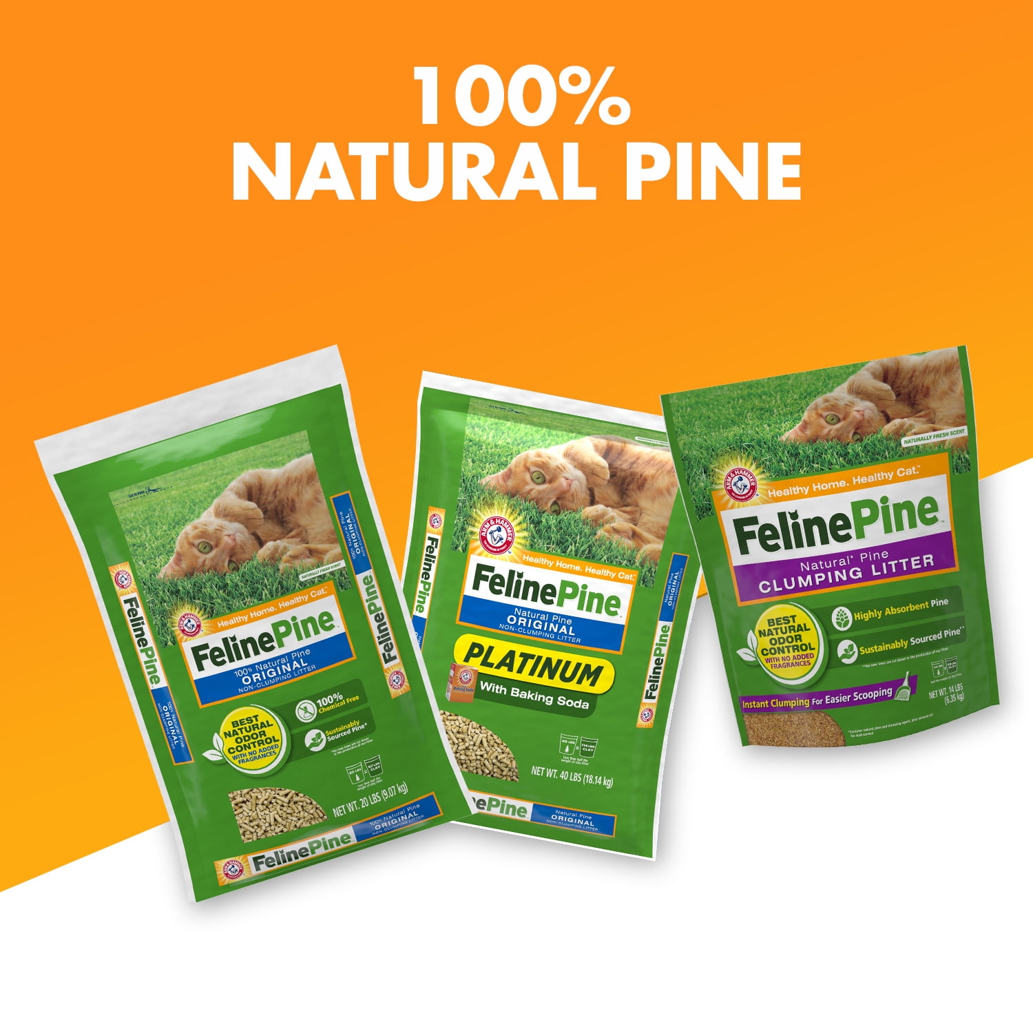 Feline Pine 100% Natural Cat Litter 20lb