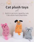 Interactive Cat Chew Plush Toys with Catnip - 3-Pack