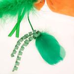 Large Plush Carrot Cat Toy with Catnip