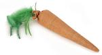 Large Plush Carrot Cat Toy with Catnip