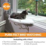 K&H Cat Window Hammock Perch - Fleece