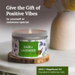 Sage Candle for Energy Cleansing and Healing